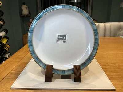 Denby Azure Coast Medium Plate x 1 Stoneware Tableware Brand New witch Tags