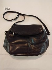 Vintage Wilsons Leather Purse Black Leather Zipper Pockets Snap Closure Exc