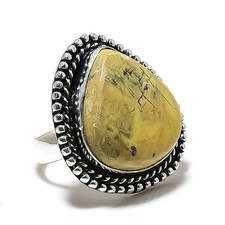 Atlantisite Gemstone Handmade 925 Sterling Silver Jewelry Ring Size 7 s462