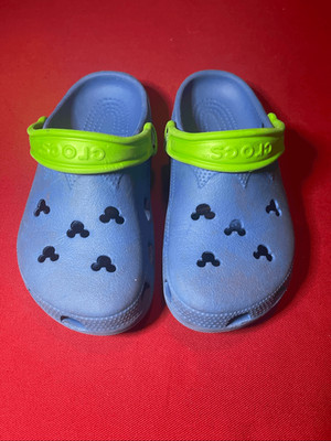 Disney Crocs Disney Blue Mickey Mouse Ears Clogs M2 W4