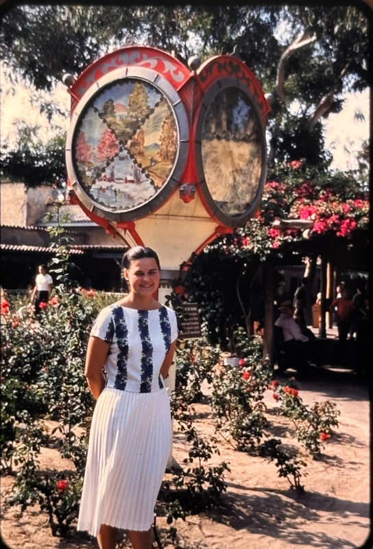Knotts Berry Farm Dreger Clock 1961 Original 35mm Film Slide