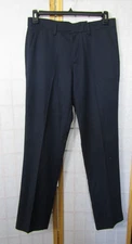 NWT Perry Ellis Portfolio Modern Fit Dark Navy No Iron Slacks Men's 32 x 32
