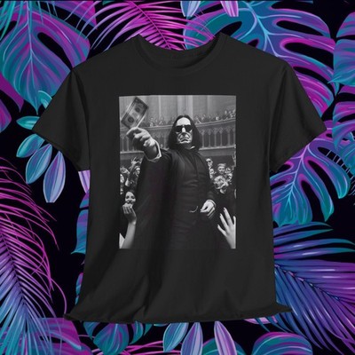 Severus Snape Harry Potter Cash Shirt Funny Alan Rickman Cool Cotton Black