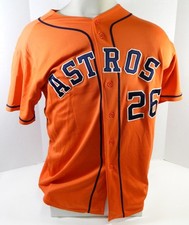 2013-19 Houston Astros #26 Game Used Orange Jersey Nameplate Removed 46 DP25503