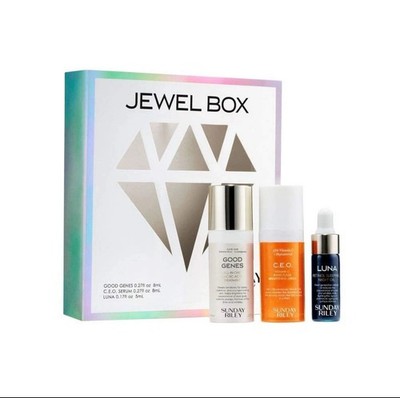 SUNDAY RILEY - Jewel Box Gift Set: Good Genes - C.E.O. Serum - Luna - New In Box