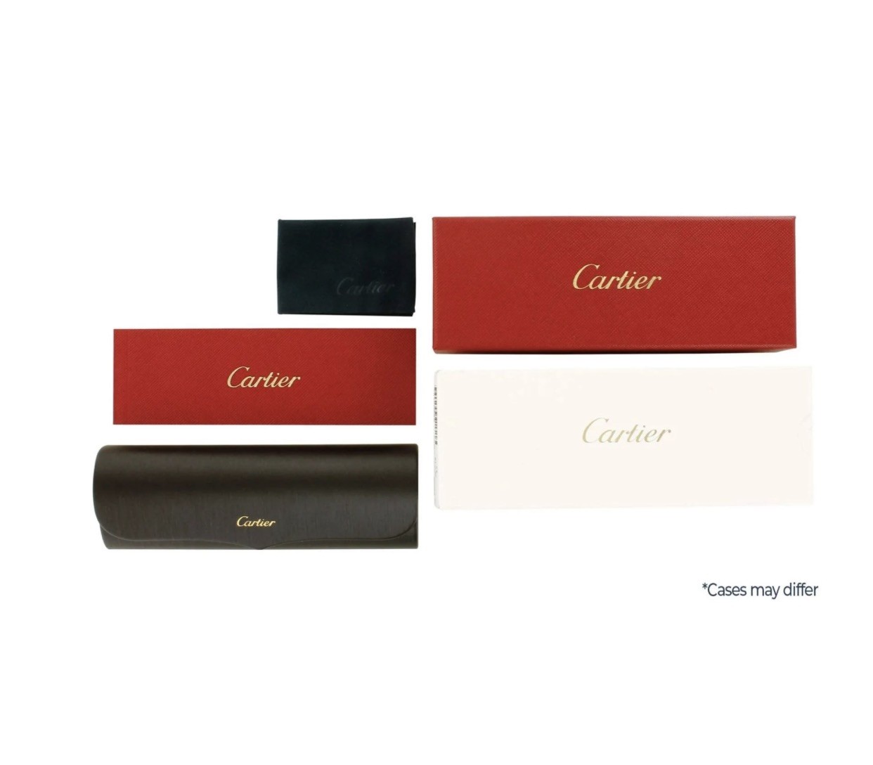 CARTIER CT0439S 003 Gold with Red Real Wood Sunglasses With Grey Mirror Lenses image 7
