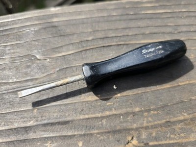 Snap-on Tools 3ASAA Black Mini Hard Handle Pick Awl/Ground  Flat Tip USA 