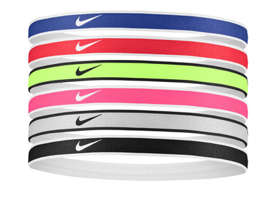 Nike Swoosh Sport Headbands   6 Pack, Various Colors, Unisex