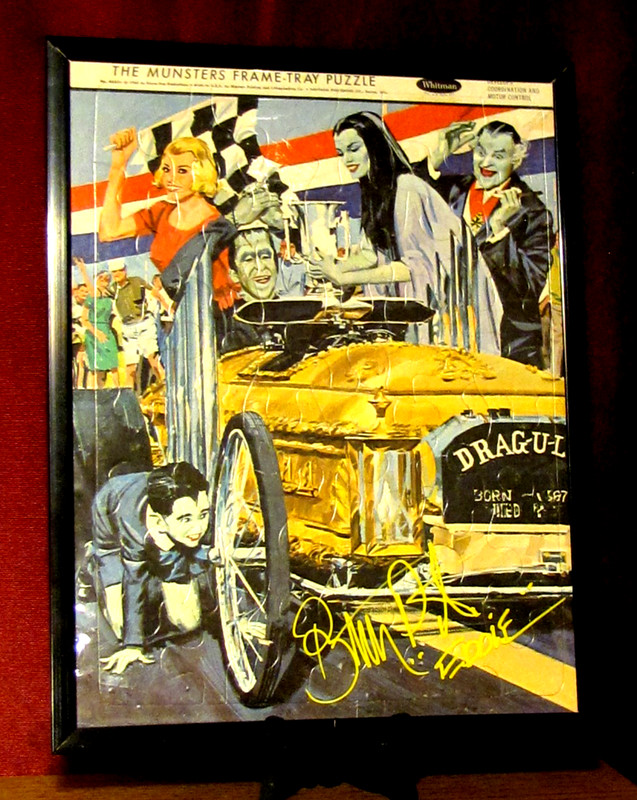 THE MUNSTERS ~Frame Tray Puzzle  1965  Kayro-Vue {Signed  Butch Patrick} "EDDIE"