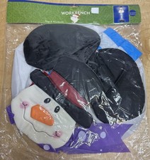 Santa’s Workbench Vintage 2002 Christmas Snowman Nylon  WindSock NEW Sealed