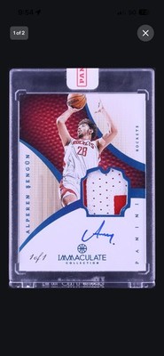 Panini 2023-24 Immaculate Alperen Şengün IRP-ASR Auto Patch 1/1