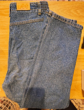 Vintage 80s 90s Lee Jeans Womens 12 Med High Waisted Elastic Mom Jeans USA Made