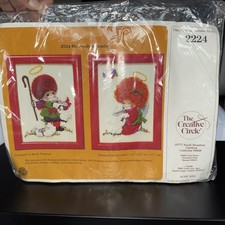 NOS VTG 1982  Heavenly Friends  Creative Circle Angels Embroidery Kit 2224