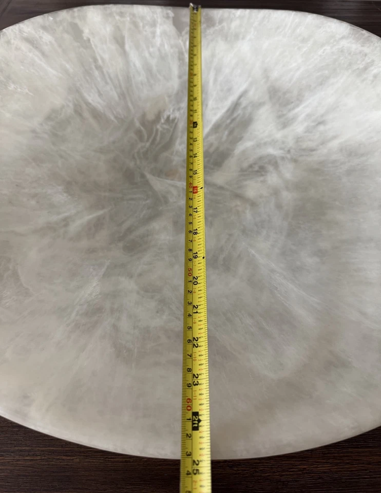 "Centro de mesa de resina resistente Martha cuenco bandeja de plato de gran tamaño 25"" diámetro Canadá loco" Foto 4 de 4