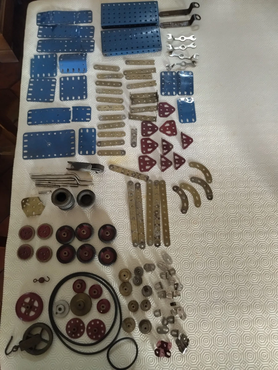 Lot De 6 Poulies Mécaniques Meccano - Pièces Détachées Vintage