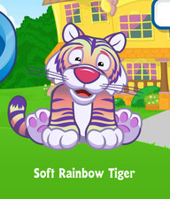 Webkinz Classic Soft Rainbow Tiger Virtual Adoption Code Only PROMO PET RARE