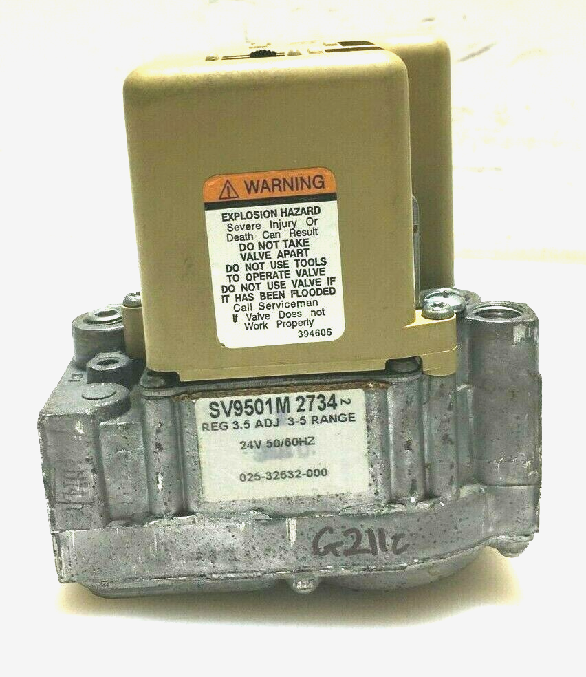 Honeywell SV9501M2734 SmartValve Furnace Natural Gas Valve used