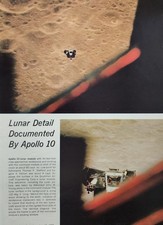 Apollo 10 NASA Lunar Module Magazine Picture Article Ad Vtg Earth Views Space