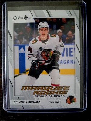 Connor Bedard MARQUEE ROOKIE 2023-34 O-Pee-Chee #582 Chicago Blackhawks