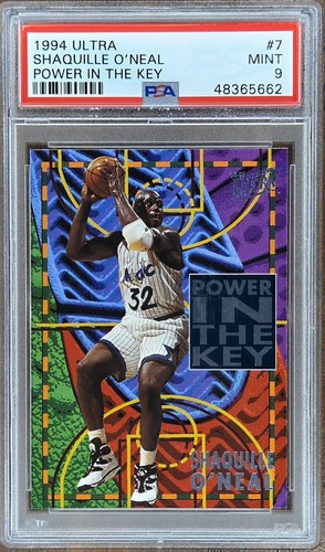 1994 ULTRA POWER IN THE KEY #7 SHAQUILLE O'NEAL POWER IN THE KEY PSA 9