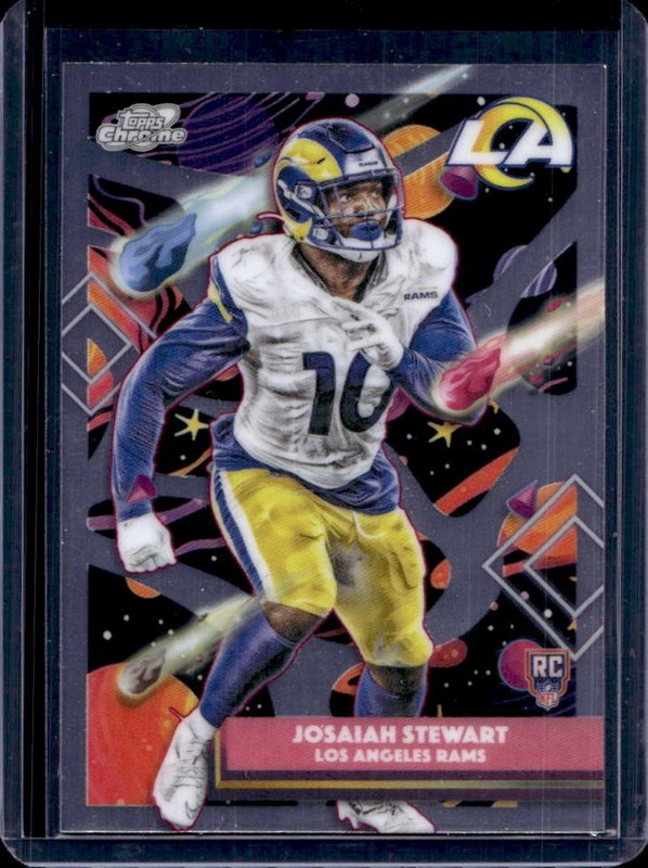 2025 Topps Cosmic Chrome Josaiah Stewart RC Rookie #159 Rams