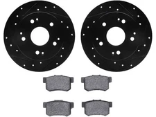 For 2004-2005 Honda Civic Brake Pad and Rotor Kit Dynamic Friction 38237BPPY