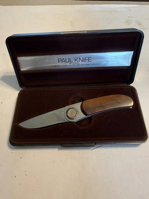 Vintage Gerber Knife Paul Wood Handle New in case