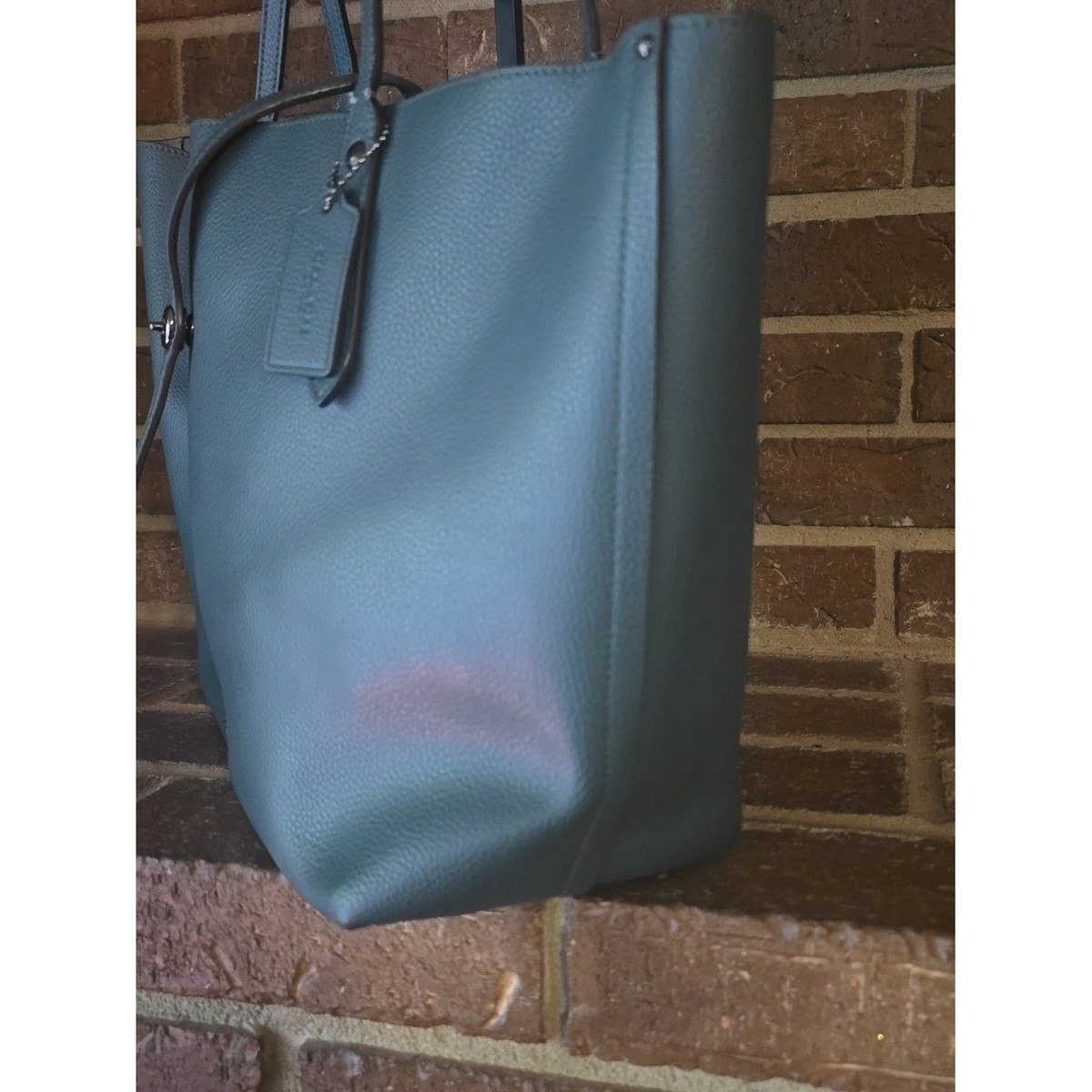 Coach Market Leather Turnlock Tote/Shoulder Bag Green | eBay