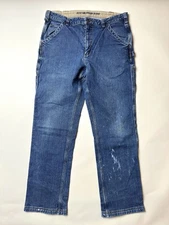 Duluth Trading Co Flex Ballroom Jeans Mens 36x34 Blue Denim Relaxed Fit Workwear