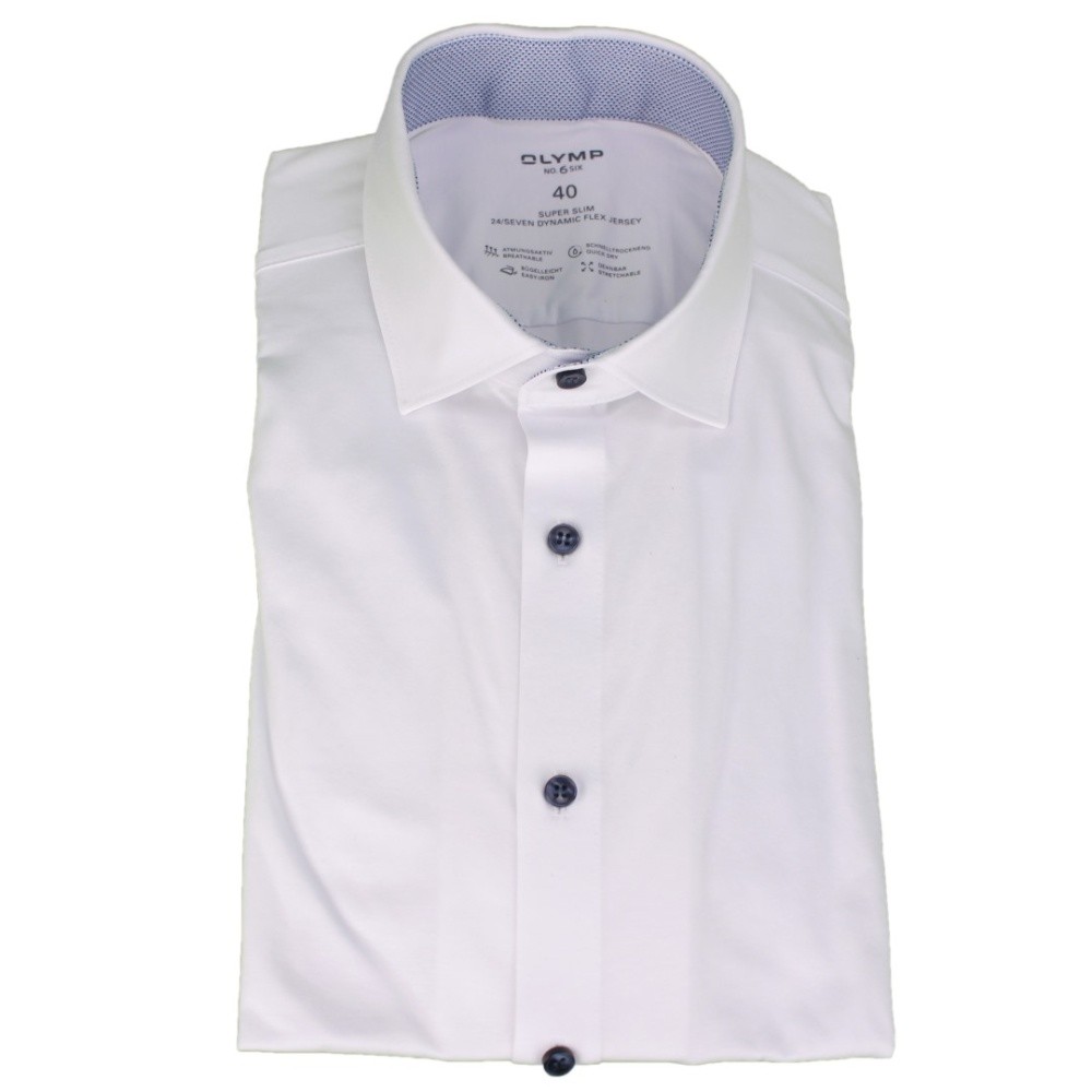 Olymp No. Six 24/Seven Men's Business Shirt White 257254 00