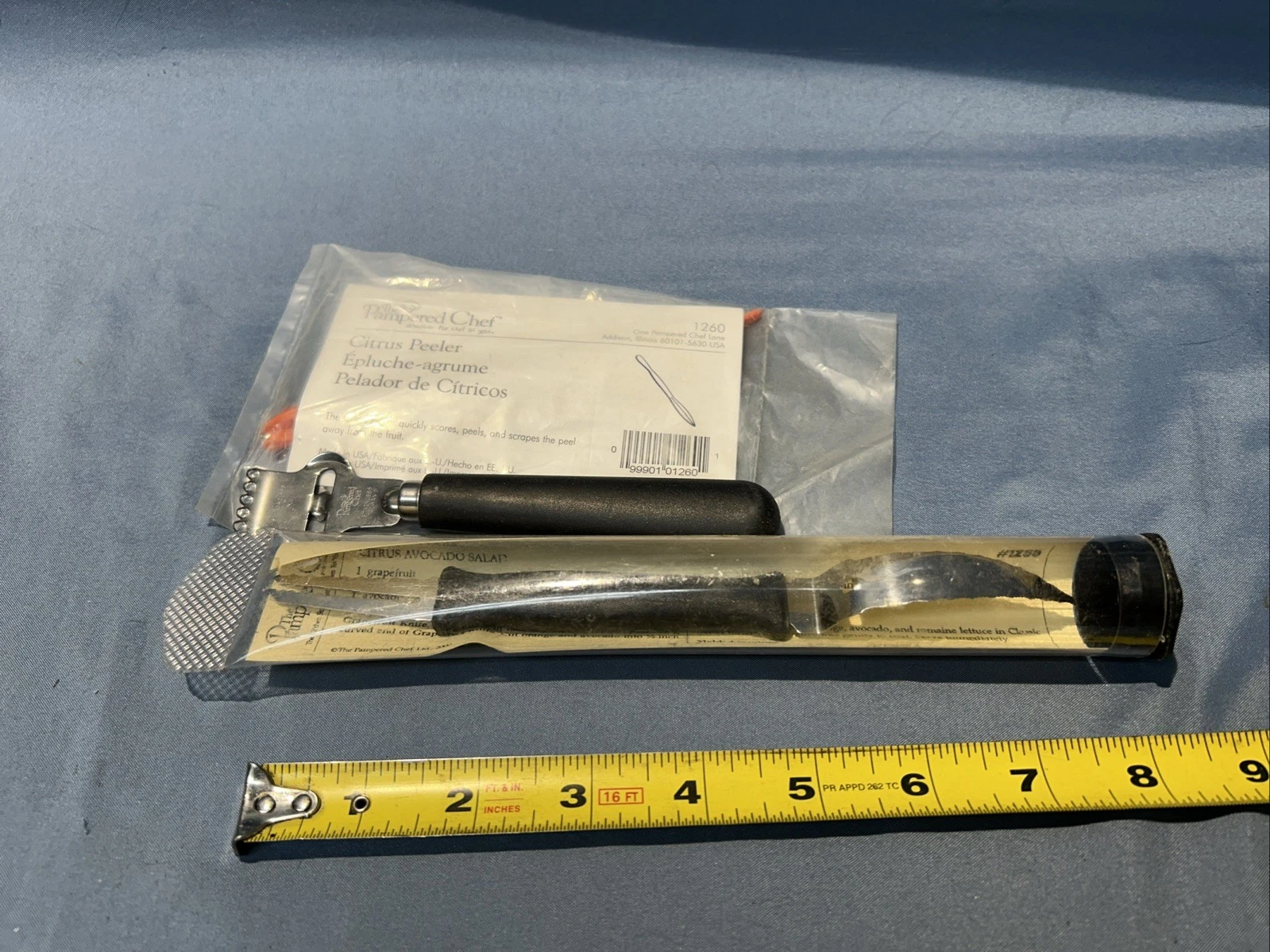 The Pampered Chef 1265 Grapefruit Knife 1260 Citrus Peeler & Lemon Zester Lot
Opens in a new window