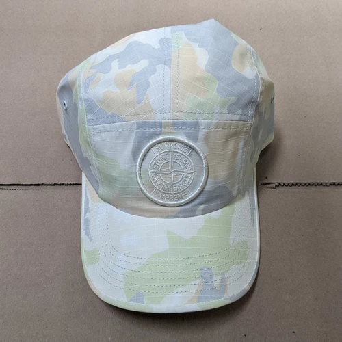 Casquette camouflage ripstop SS22 Supreme Stone Island Reactive Ice Camo marron 2022