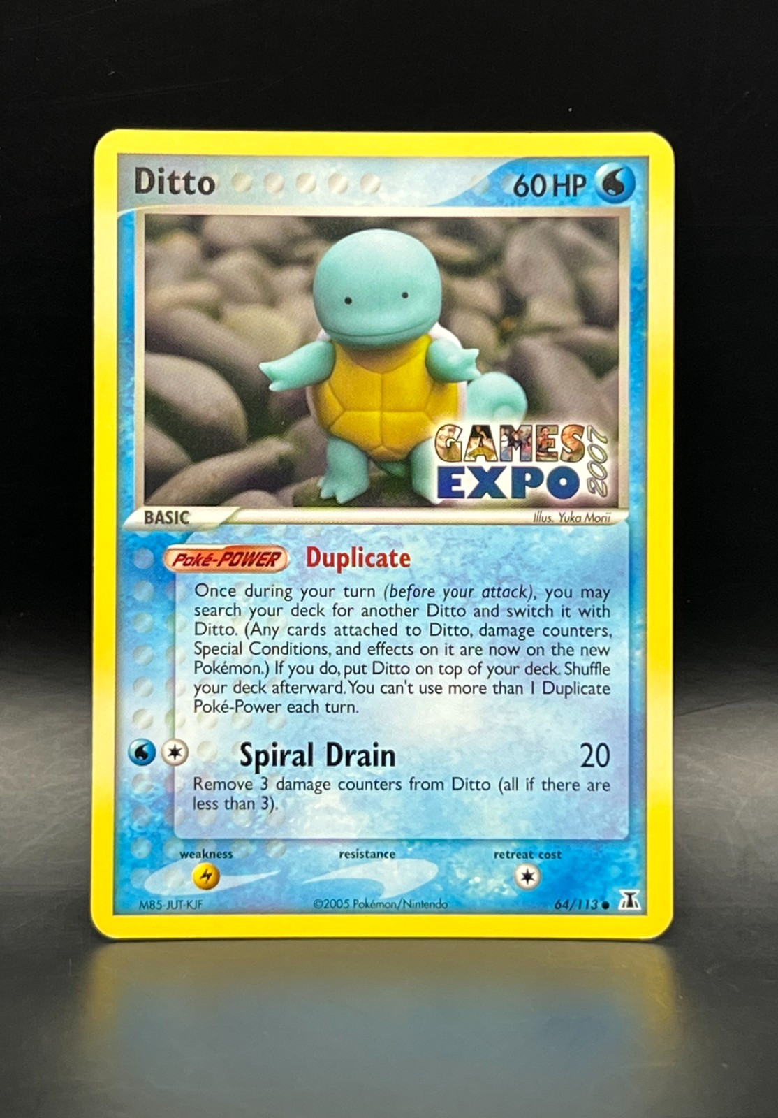 Ditto GAMES EXPO Card- Ex Delta Species 64/113-Super Rare Pokémon Promo -NM