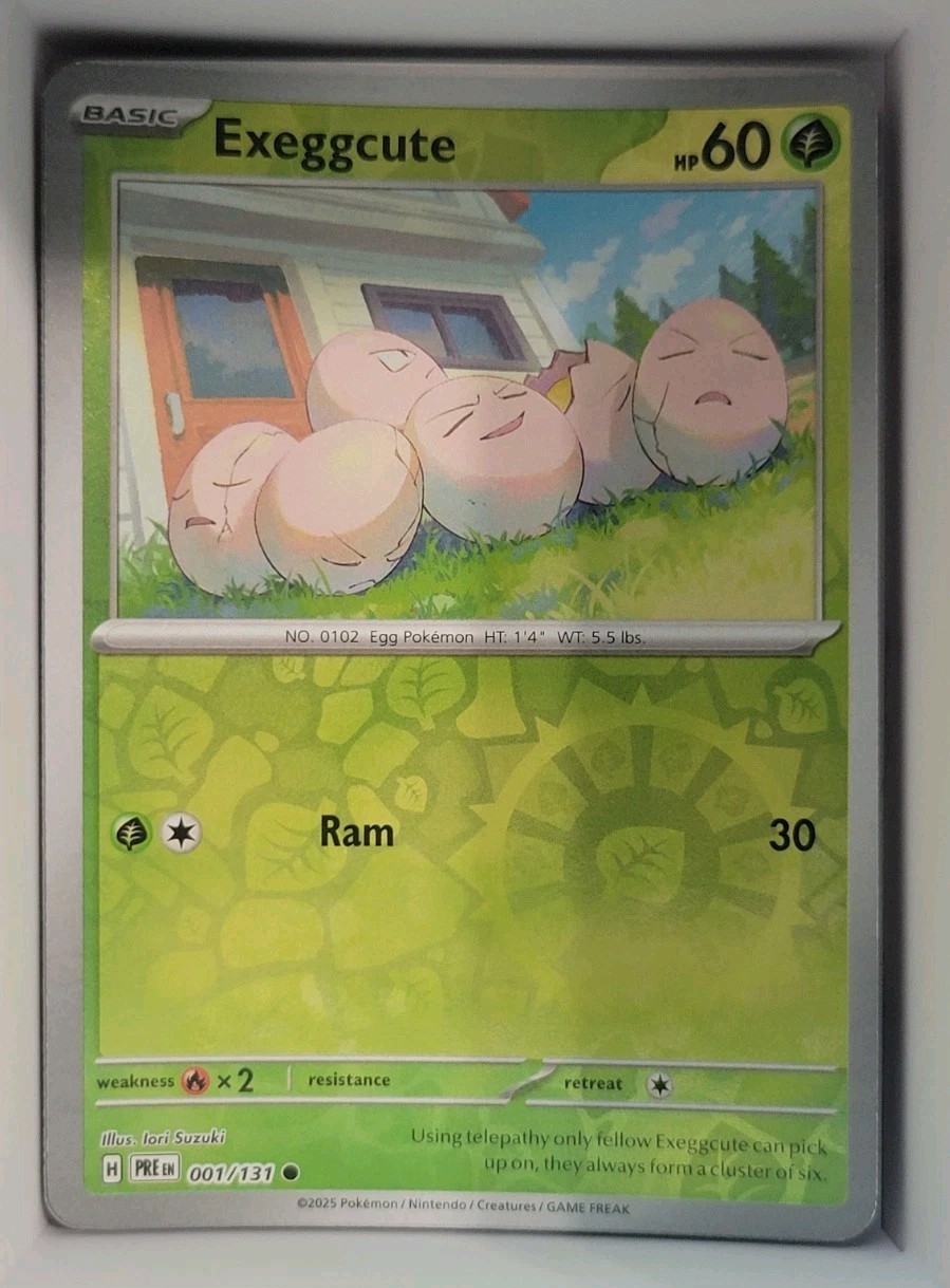 Exeggcute 001/131 Sv: Prismatic Evolutions Reverse Holo NM