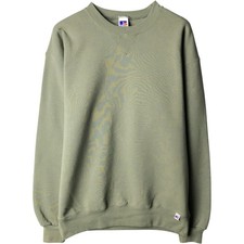 Used 90'S Russell plain blank sweatshirt men's size L equivalent vintage