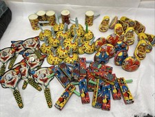 Vintage Metal Toy U.S MFG. CO Lot Of 62 Party New year Noise Makers Risqu 