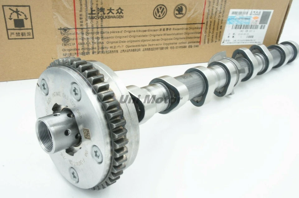 06H109022BA Árboles de levas de admisión y escape OEM 06H109021K para VW Passat Golf A3 2.0T Foto 4 de 4