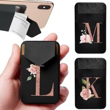 26 Letter Phone Stickers Cellphone Pocket Sticker Phone Card Holder Phone Pocket