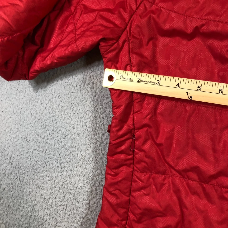 columbia titanium puffer jacket womens XS red  insulated mock neck full zip - Image 2 of 4