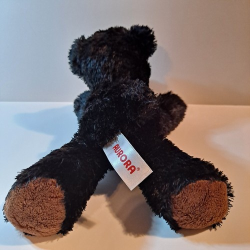 AURORA World Black Bear 8" Floppy Bean Plush Stuffed Animal Toy - Picture 5 of 11