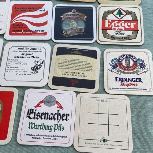 Vintage Bier Bier Bier Untersetzer Lot 50+ Deutsch Europa Herforder Kriek Steine Allershei - Bild 17 von 18