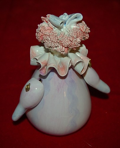 CAPODIMONTE Clown "Picollo Di Roselline con Manico" Made in Italy CUTE PORCELAIN - Picture 5 of 8