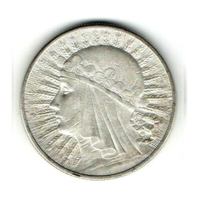 1932 Poland 10 Zlotych Queen Jadwiga & Eagle Polish Silver Coin | eBay