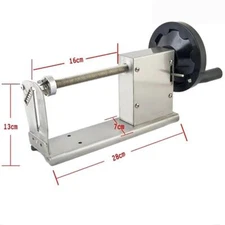 Commercial Manual Spiral Potato Chips Curly Fries Twist Hot Dog Cutter Slicer