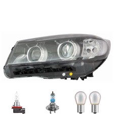 Scheinwerfer links schwarz inkl. OSRAM Lampen mit LWR Motor für KIA Sorento