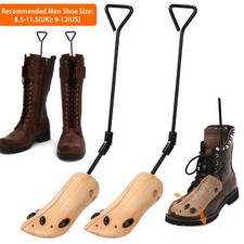 2Pcs 2-Way Men Shoe Stretcher Professional Boot Stretcher Shoe Widener Expander