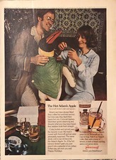 1974 Smirnoff Vodka PRINT AD Hot Adams Apple Cocktail Drink Penguin VTG 1970s