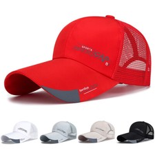 Herren Sommer Atmungsaktiv Sonnenblende Hut Sport Tennis Lkw Baseball Kappe ,