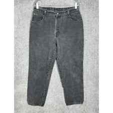 Gitano High Waist Mom Jeans Womens Size 16 Short Relaxed Fit Faded Black Denim