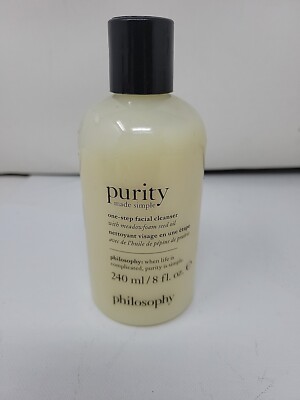 Philosophy Purity Made Simple One-Step Facial Cleanser Wash, 8 oz ~